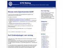 Tablet Screenshot of icto.weblog.leidenuniv.nl