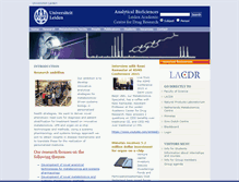 Tablet Screenshot of analyticalbiosciences.leidenuniv.nl