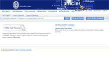 Tablet Screenshot of catalogue.leidenuniv.nl