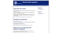 Desktop Screenshot of linguistics.weblog.leidenuniv.nl