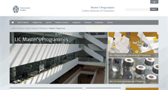 Desktop Screenshot of masters.lic.leidenuniv.nl