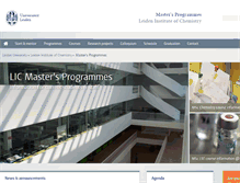 Tablet Screenshot of masters.lic.leidenuniv.nl